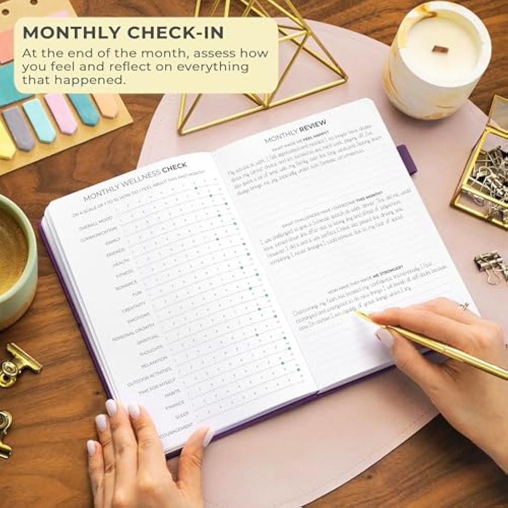 Clever Fox Gratitude Journal – Happiness, Positivity & Affirmation Daily Journal – Inspirational Daily Notebook – 3 Months, A5 (Purple)-4